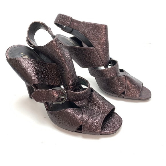 CARESSA GRAYCE Sandals High Heels Leather sz 8 M - Picture 1 of 16